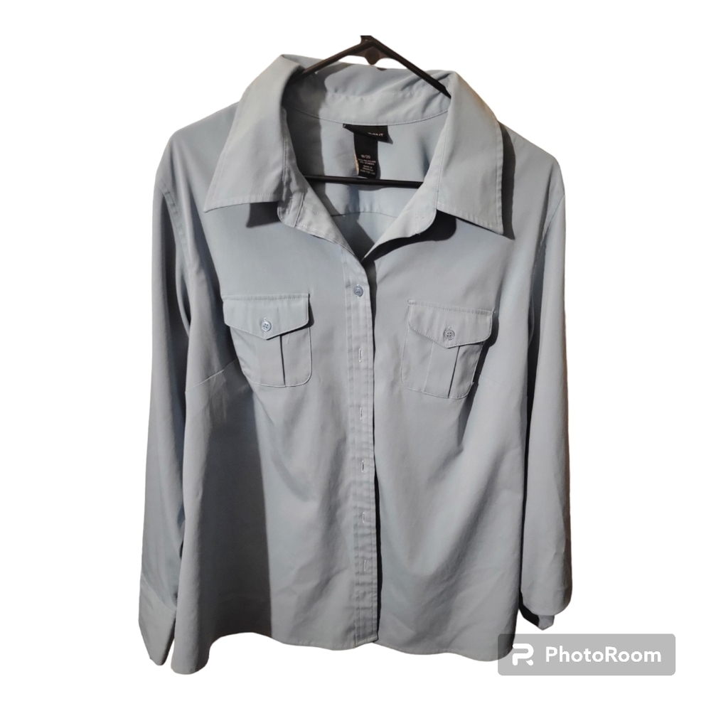 Lane Bryant soze 18 light blue long sleeve